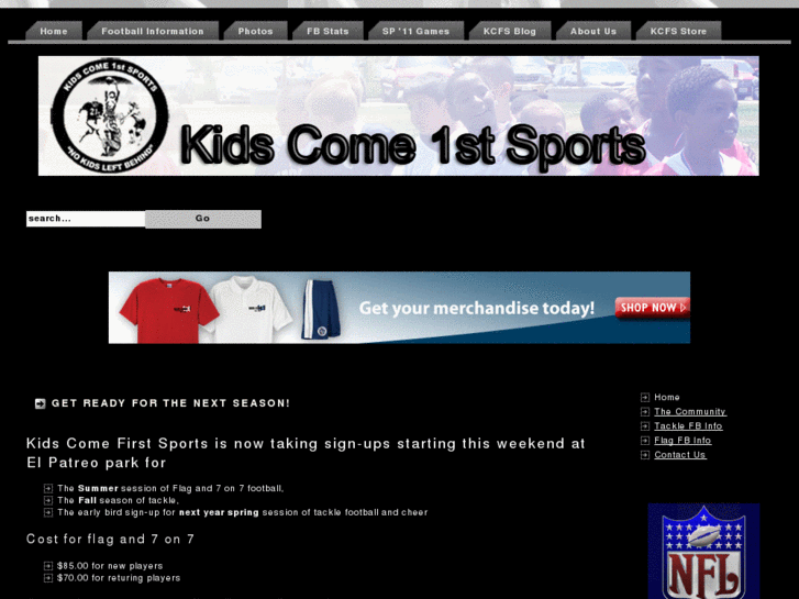 www.kidscomefirstsports.org