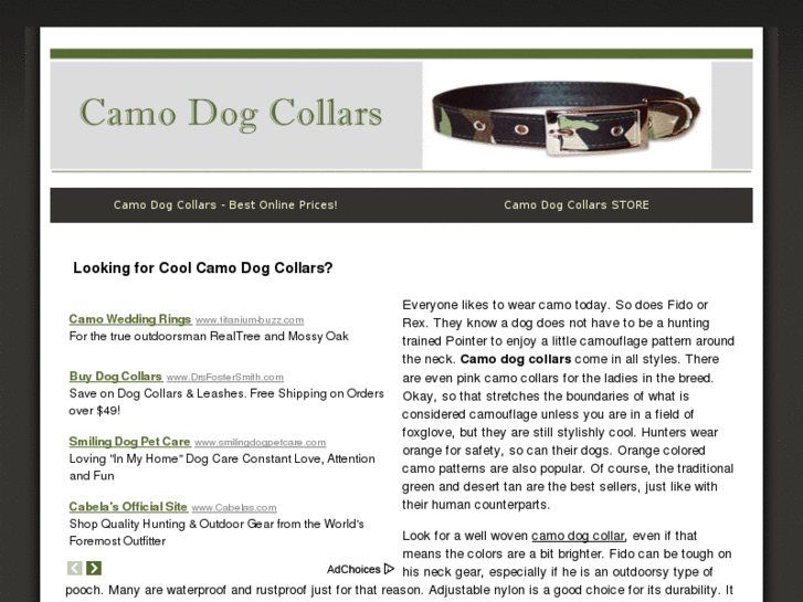 www.camodogcollars.org