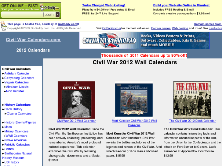 www.civil-war-calendars.com