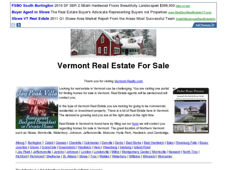 www.homes-for-sale-in-vermont.com