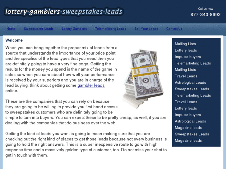 www.lottery-gamblers-sweepstakes-leads.com