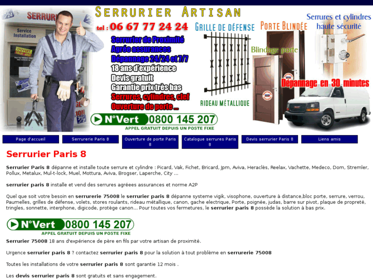 www.serruriersparis8.net