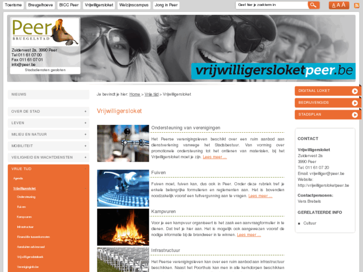 www.vrijwilligersloketpeer.be