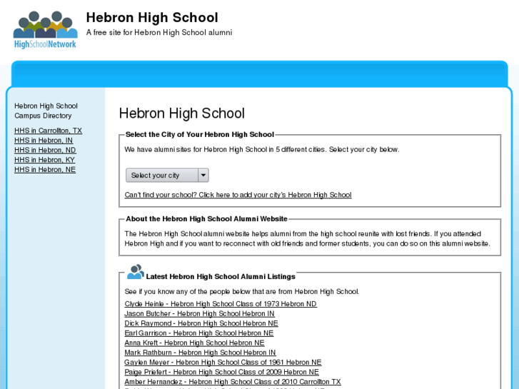 www.hebronhighschoolalumni.org