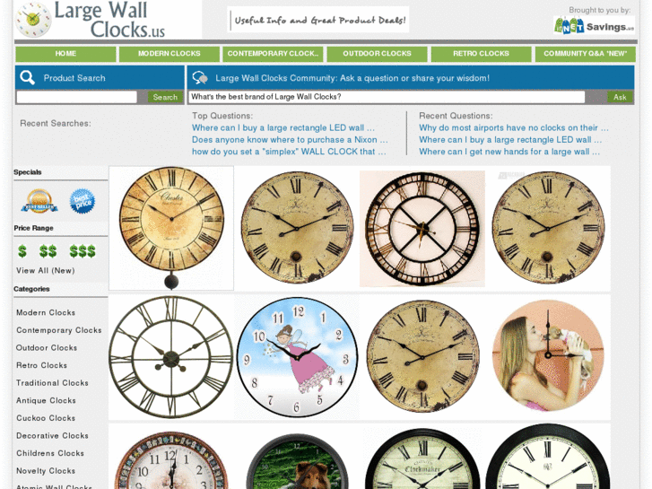 www.largewallclocks.us