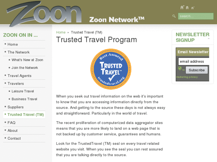 www.trustedtravel.org