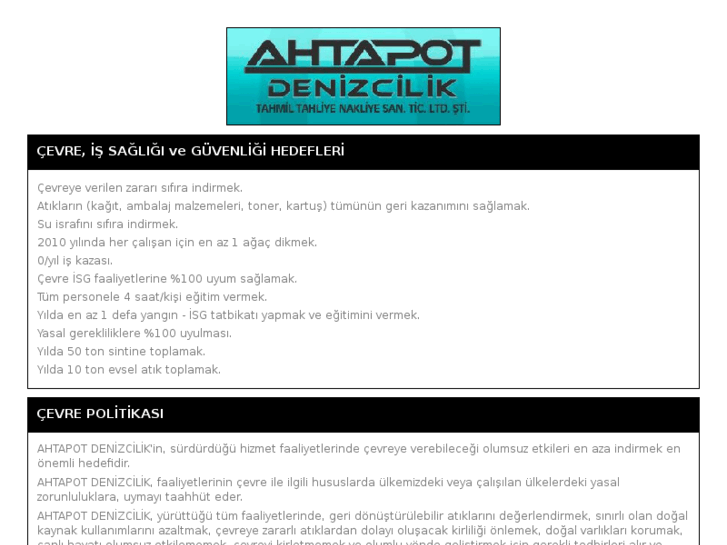 www.ahtapotdenizcilik.com