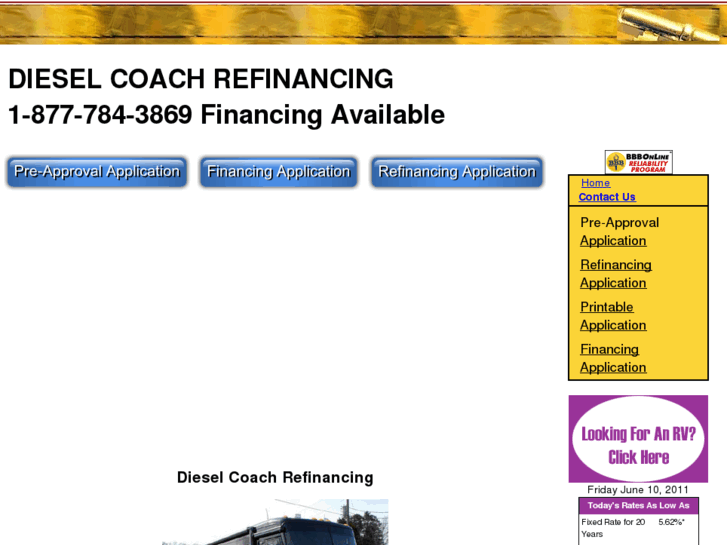 www.dieselcoachrefinancing.net