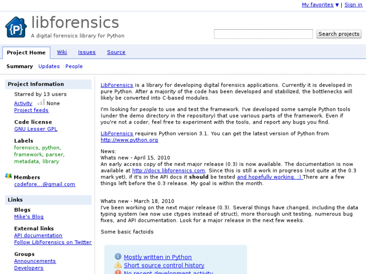 www.libforensics.org