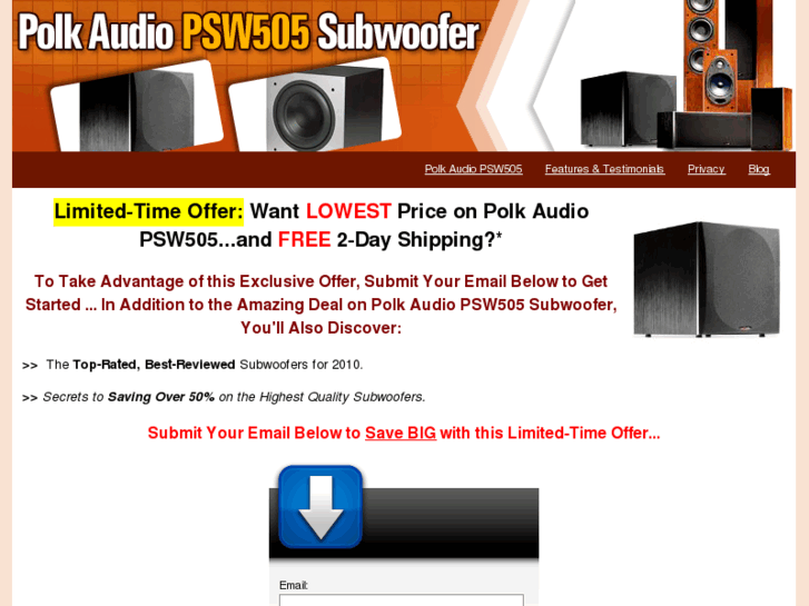 www.polkaudiopsw505subwoofer.com