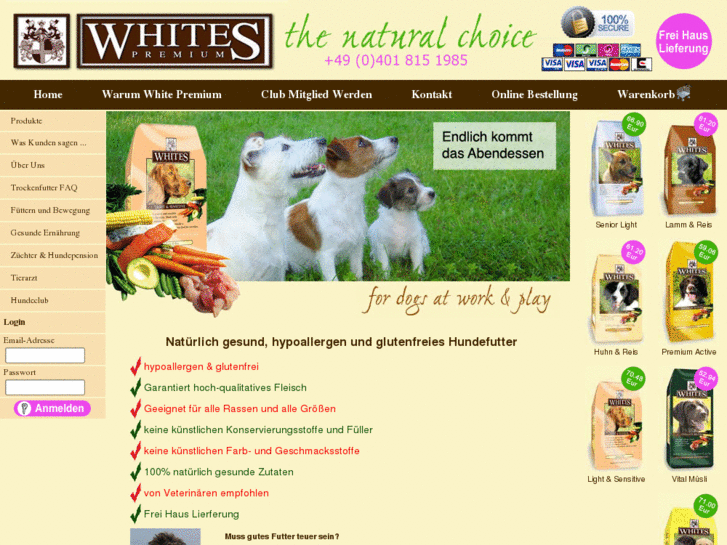 www.whites-premium-hundefutter.com