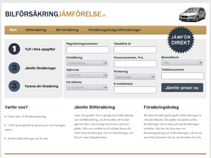 www.bilforsakringjamforelse.se