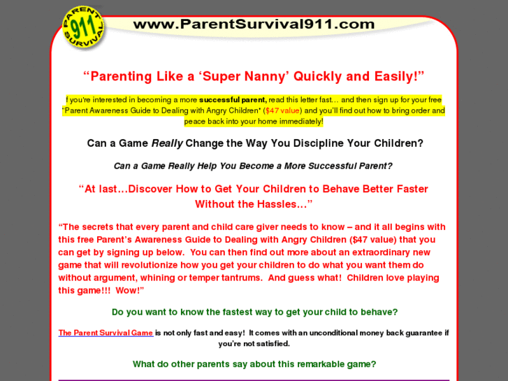 www.parentsurvival911.com