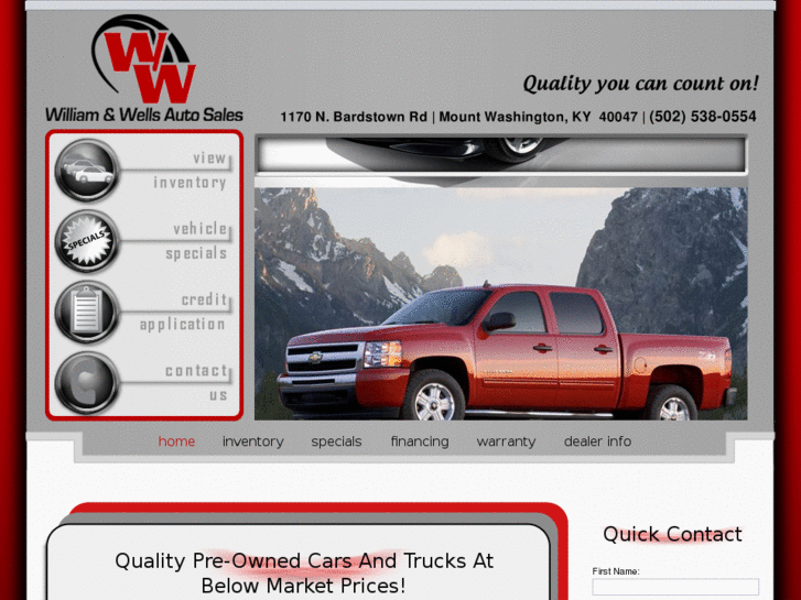 www.williamandwellsautosales.com