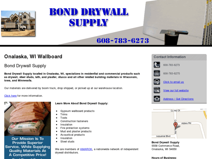 www.bonddrywallsupplywi.com