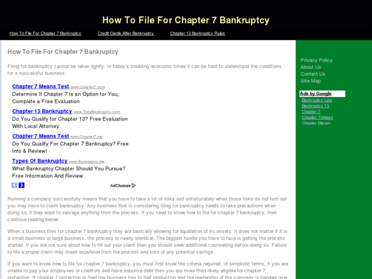 www.howtofileforchapter7bankruptcy.net