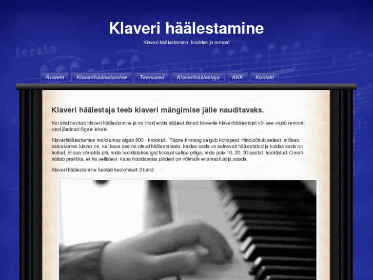 www.klaverihaalestamine.com