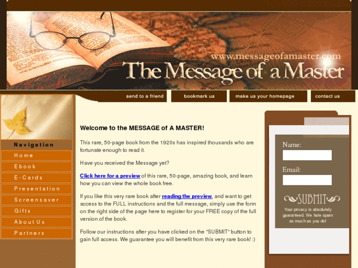 www.messageofamaster.com