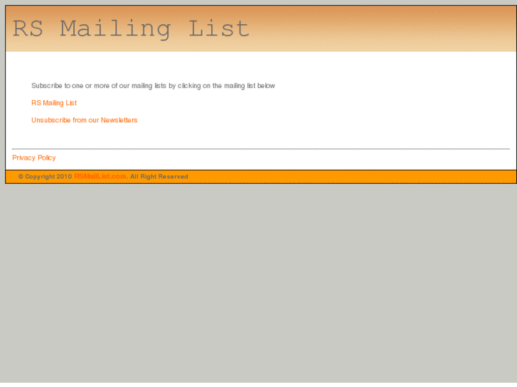 www.rsmaillist.com