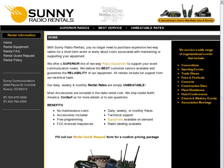 www.sunnyradiorentals.com