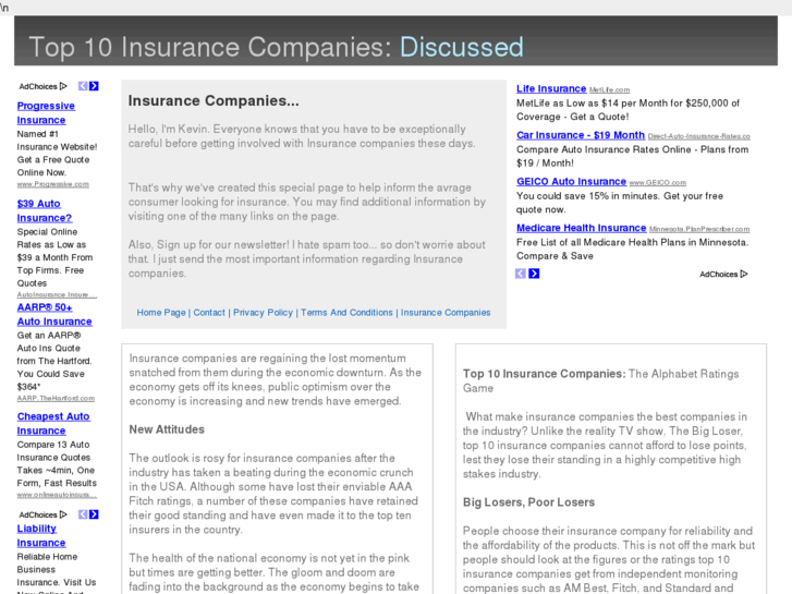 www.top10insurancecompanies.com