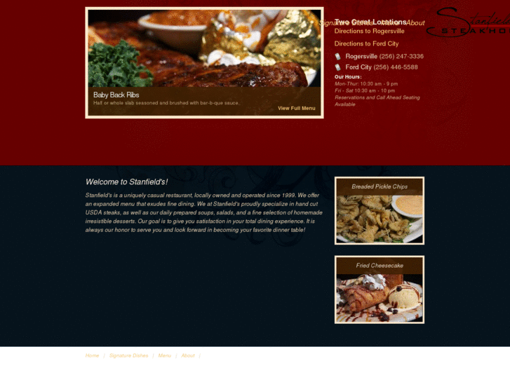 www.stanfieldssteak.com