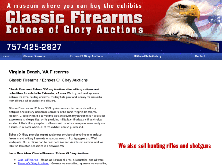 www.classicfirearmsandechoesofglory.com