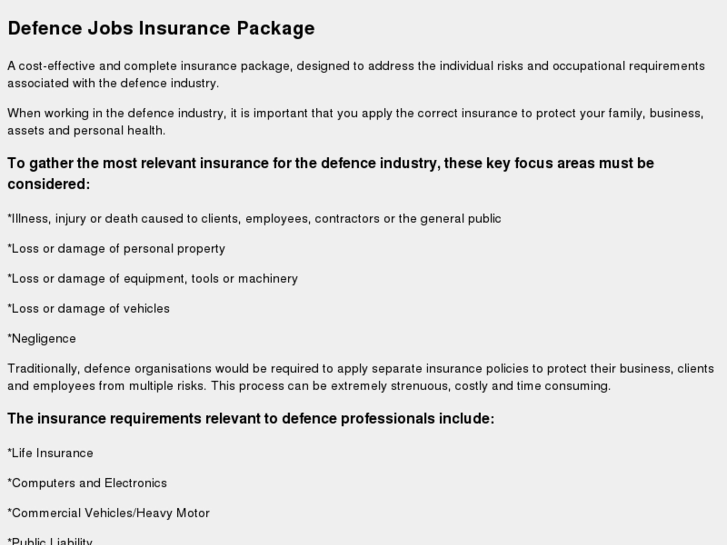 www.defencejobsinsurance.com.au