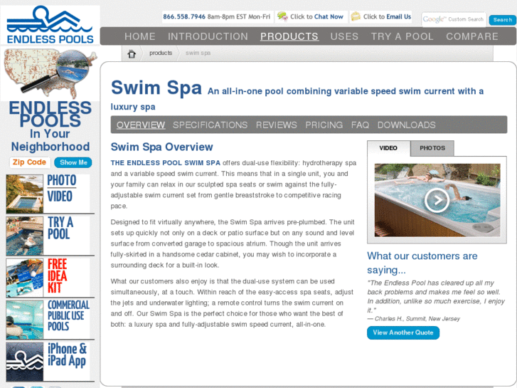 www.endlesspoolswimspa.com