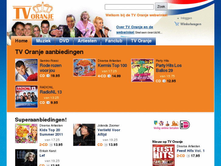 www.tvoranjeshop.nl