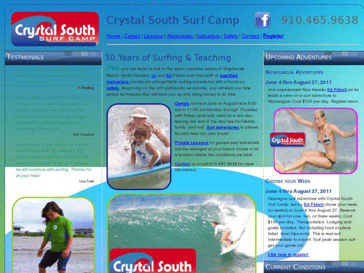 www.crystalsouthsurfcamp.com