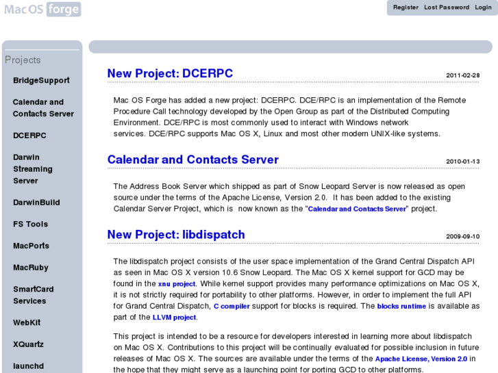 www.macosforge.net