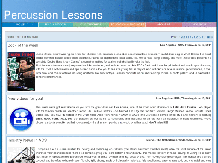 www.percussionlessons.net