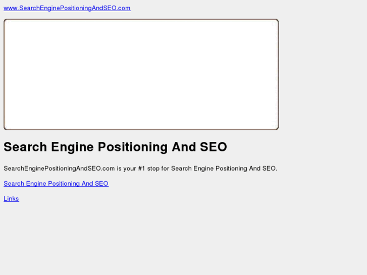 www.searchenginepositioningandseo.com