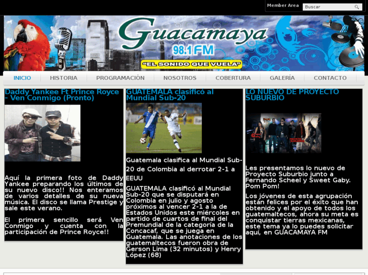 www.guacamayafm.com