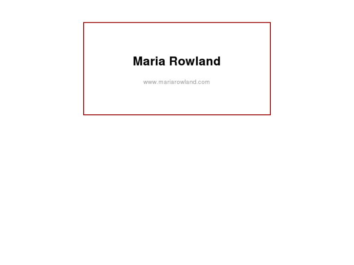 www.mariarowland.com