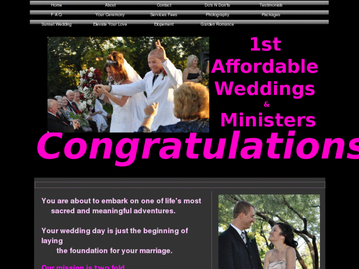 www.affordableweddingminister.com