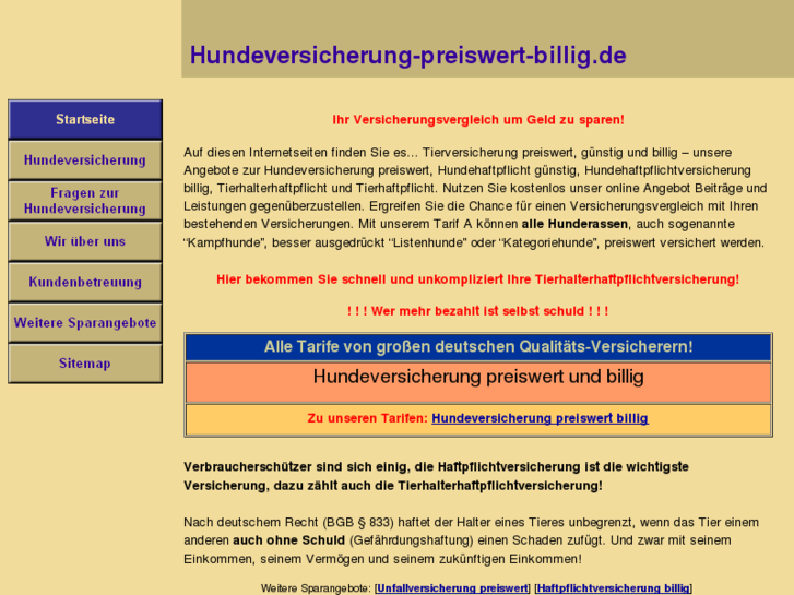 www.hundeversicherung-preiswert-billig.de