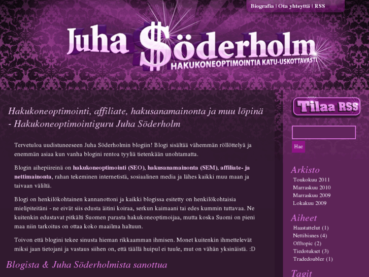 www.juhasoderholm.info