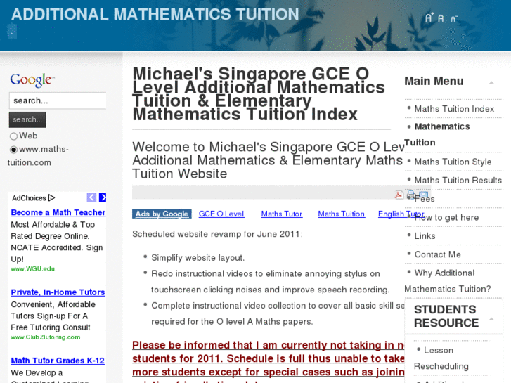 www.maths-tuition.com