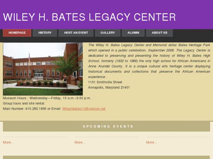 www.whbateslegacycenter.org