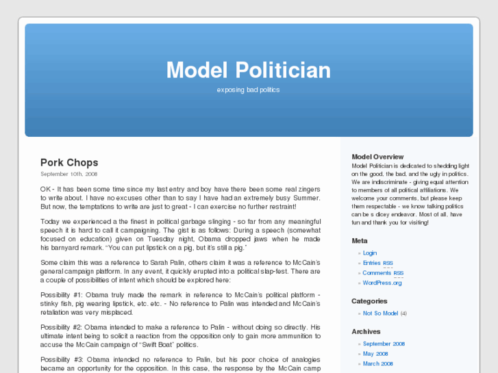 www.modelpolitician.com