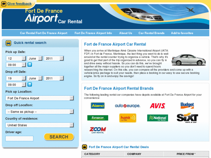 www.fortdefranceairportcarrental.com