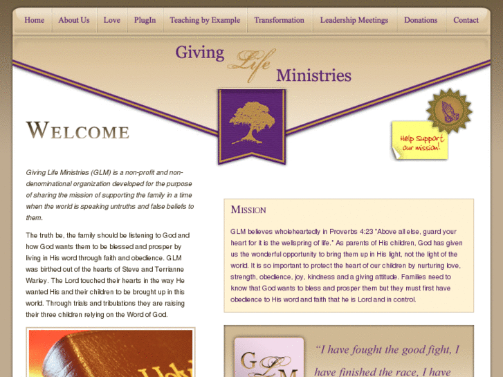 www.givinglifeministries.com