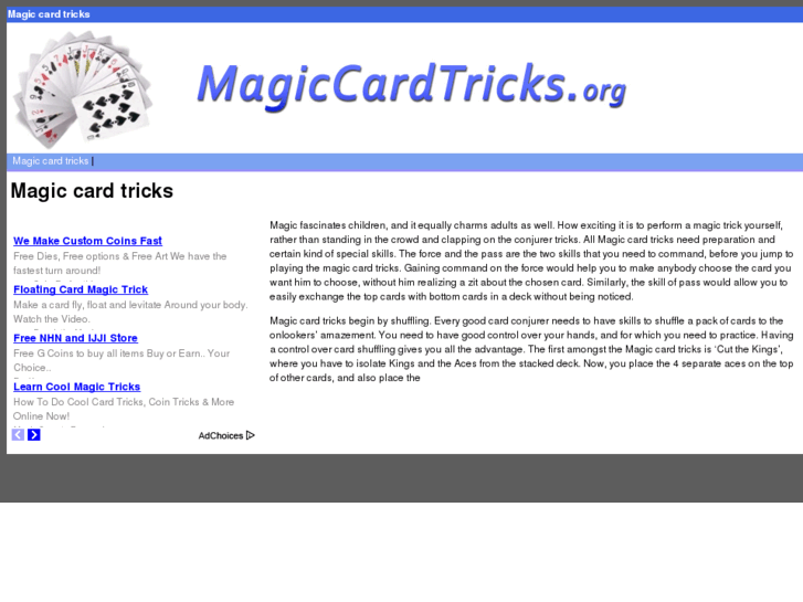 www.magiccardtricks.org