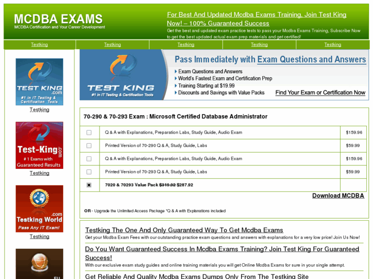 www.mcdbaexams.com