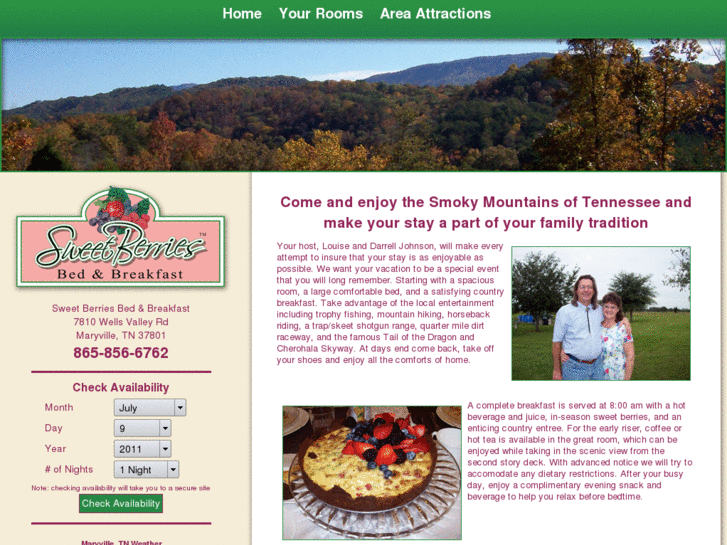 www.sweetberriesbedandbreakfast.com