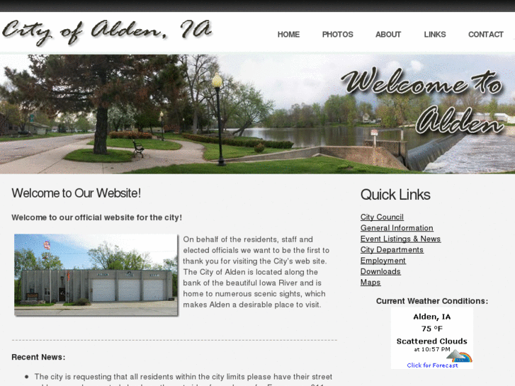 www.cityofaldeniowa.com