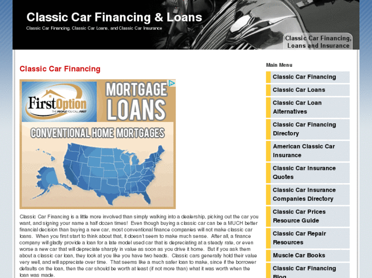 www.classiccarfinancingandloans.com