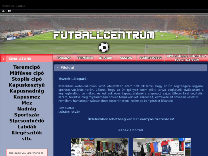 www.futballcentrum.hu